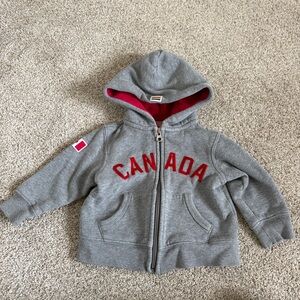 Canada Olympic HBC Hoodie Grey Toddler Baby 6-2 months Hudson Bay Company